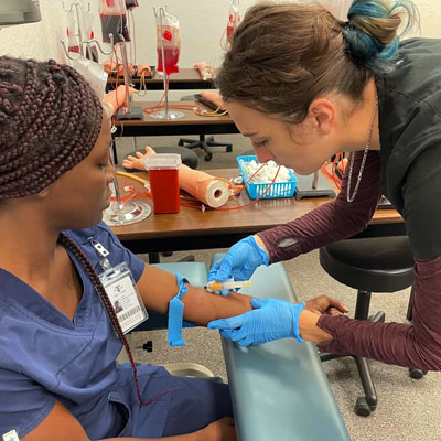 Nursing student at Taylor College